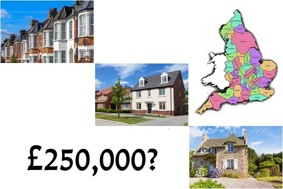 What £250,000 Will Stretch to in Several Areas of England