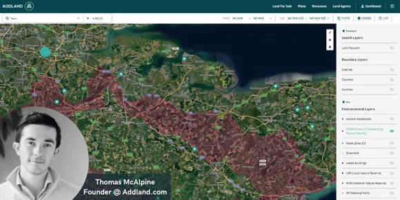 Thomas McAlpine Launches New Platform for Buying and Selling Land